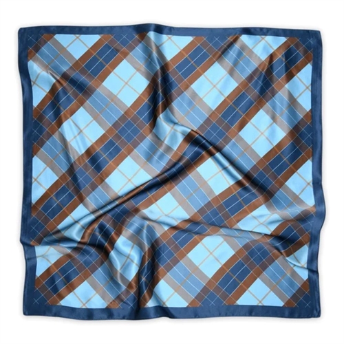 MP WOMAN CHER SILK SCARF DARK DENIM